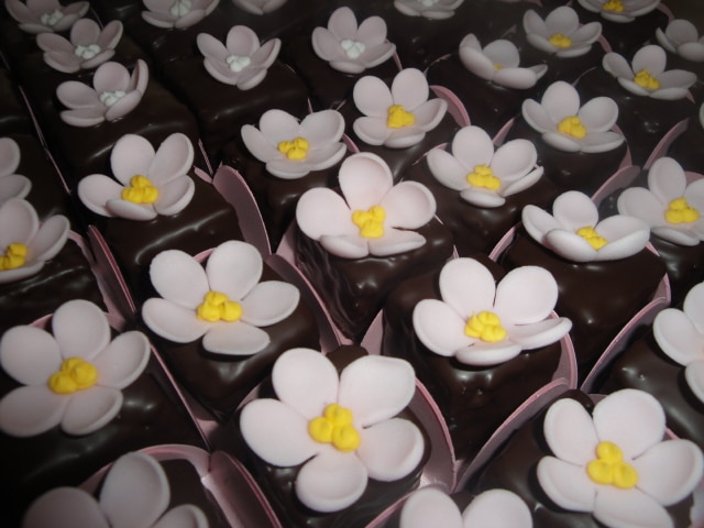 Pan di miele decorato con pasta di zucchero per festa infantile